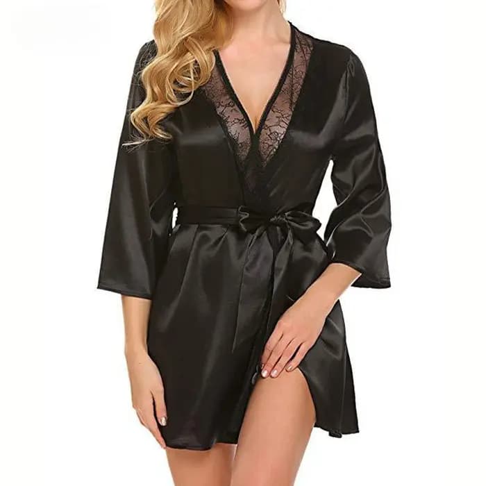 Chemise de nuit à manches longues pour la maison