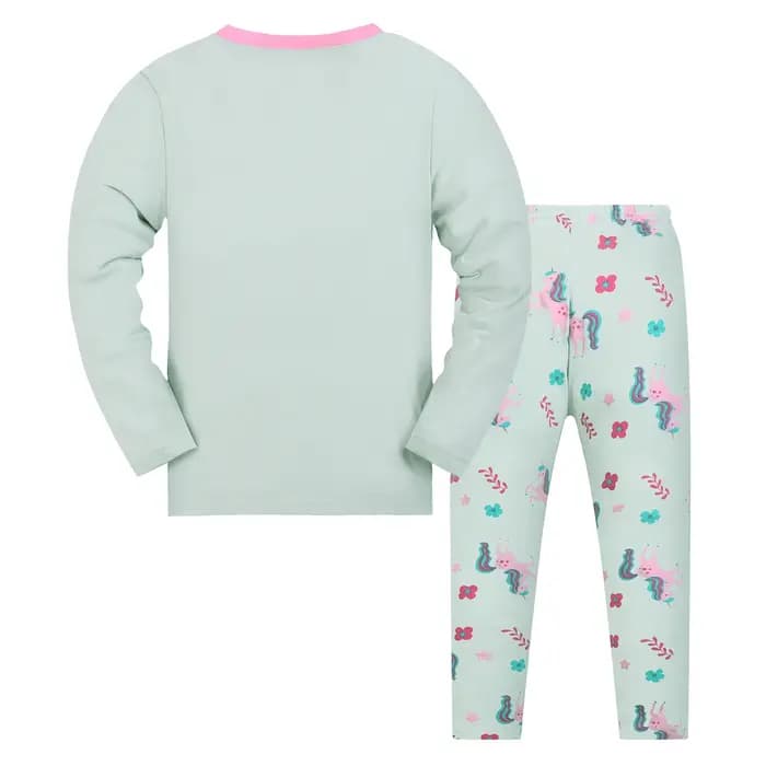 Ensemble pyjama pour filles – Vêtements Pjs pour tout-petits avec pantalons pour enfants de 2 à 9 ans