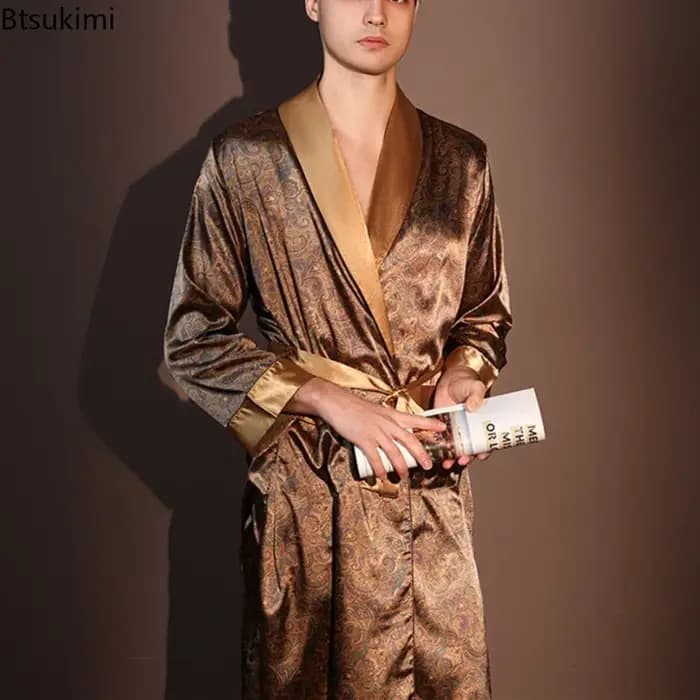 Peignoir fin pour hommes