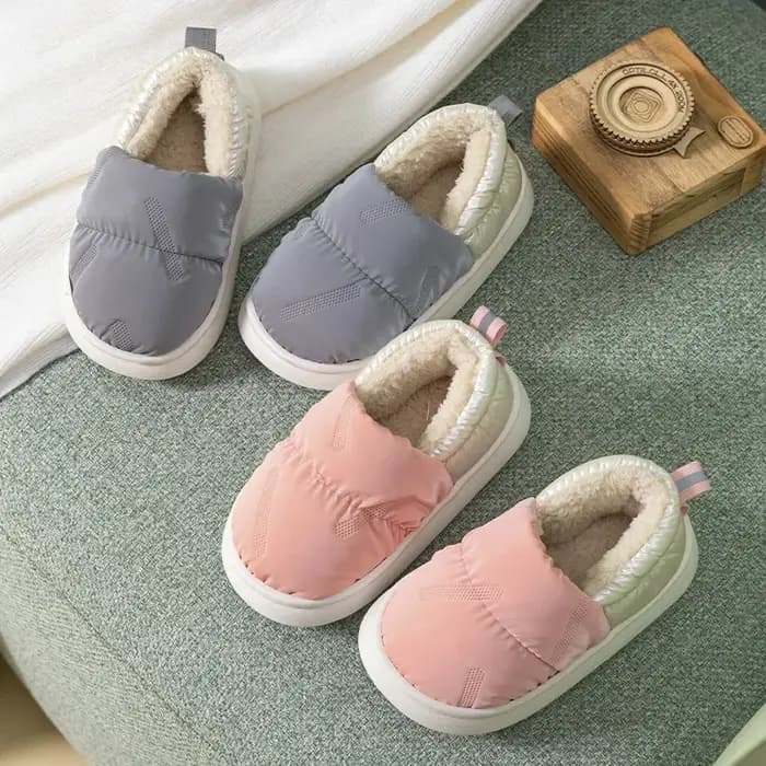 Chaussons d'intérieur en coton pour enfants
