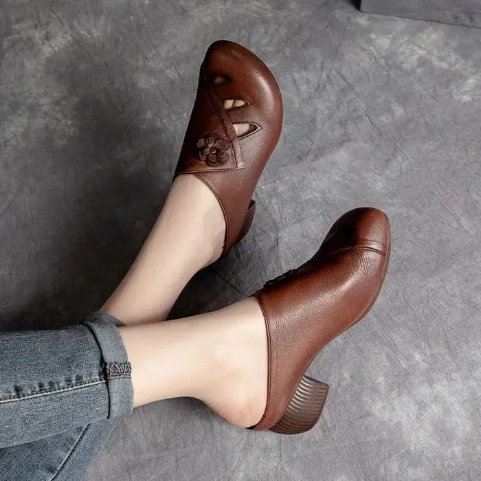 FHC – pantoufles de Style rétro faites à la main pour femmes