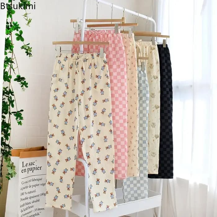 Nouveau Pantalon de Pyjama Femme Printemps 2026