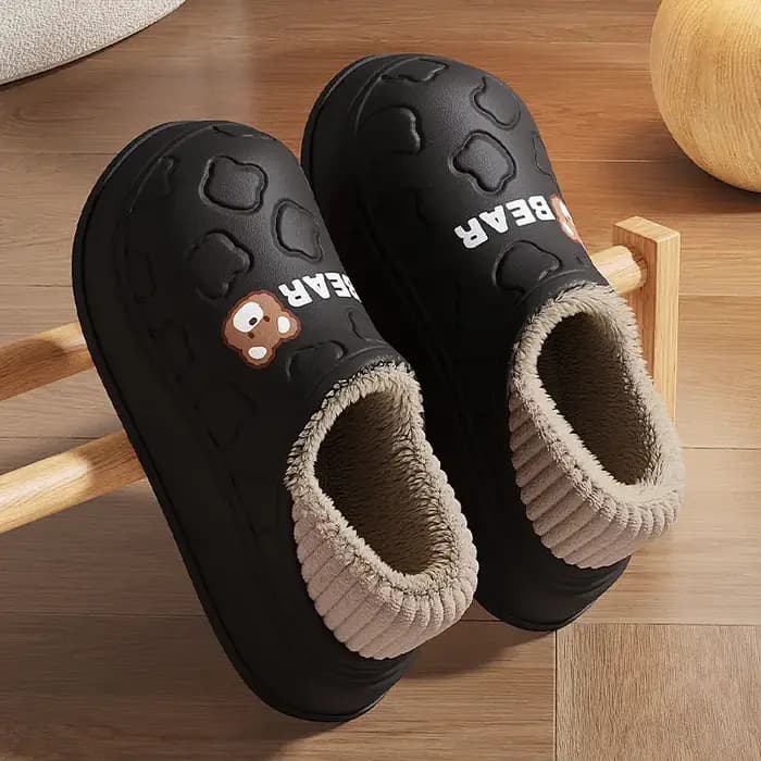 Pantoufles imperméables en coton pour femmes et hommes
