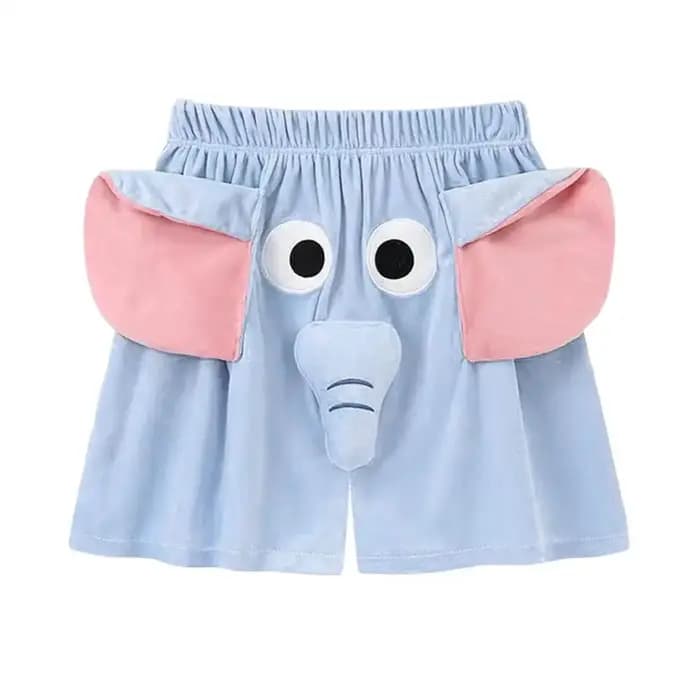 Pantalons de pyjama pour hommes, motif d'éléphant de dessin animé, taille élastique, shorts décontra