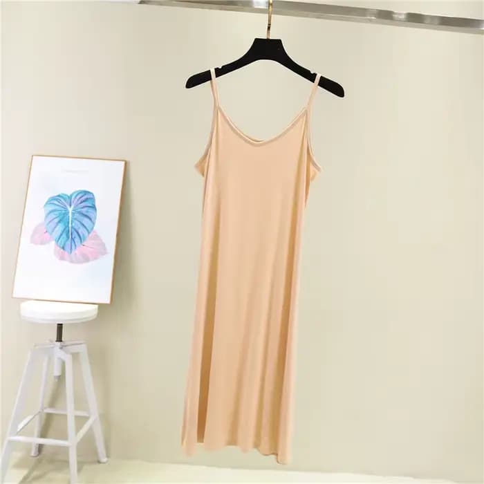 Printemps été 2024 femme débardeur robe décontracté Modal Sexy Camisole élastique femme maison robes