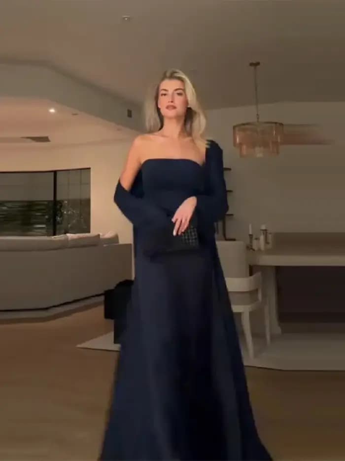 Robe de Soirée Chic et Élégante en Satin pour Femme