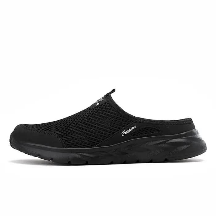 Demi-Pantoufles Anti-ALD pour Homme, Chaussures Décontractées Légères, Plates, Respirantes, Mocassin