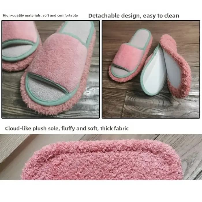 Pantoufles de vadrouille détachables en Microfibre