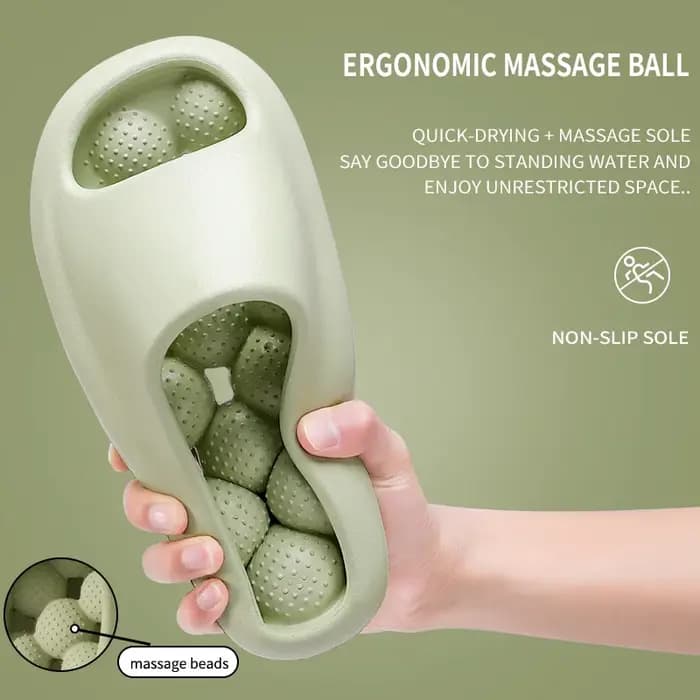 Chaussons de salle de bain ergonomiques en EVA unisexes