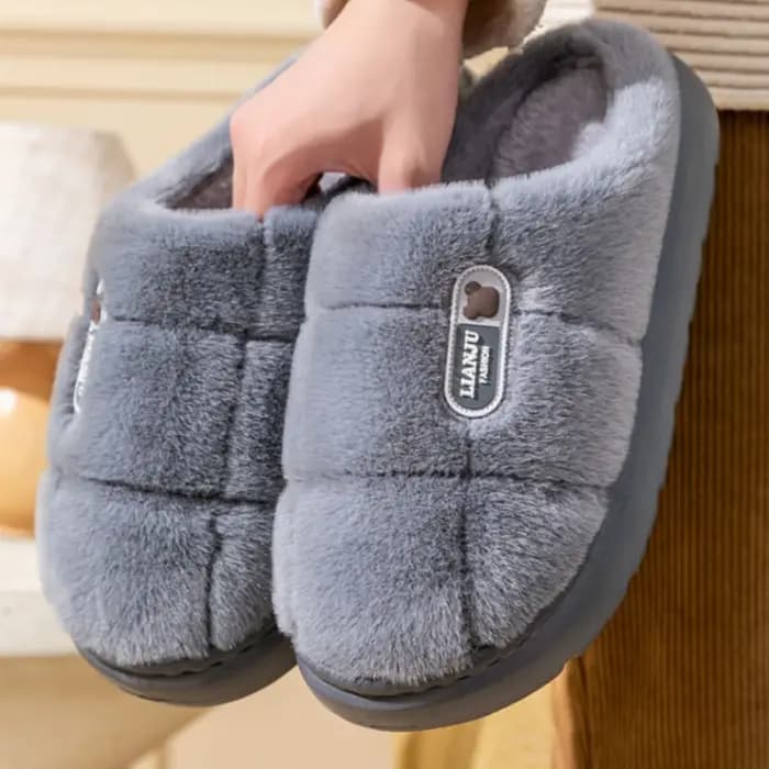 Pantoufles d'Hiver en Coton pour Homme et Femme