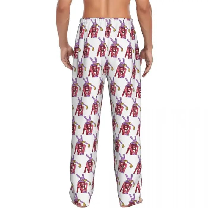Personnalisé Jax l'incroyable cirque numérique hommes pyjama pantalon salon sommeil vêtements de nuit bas avec poches
