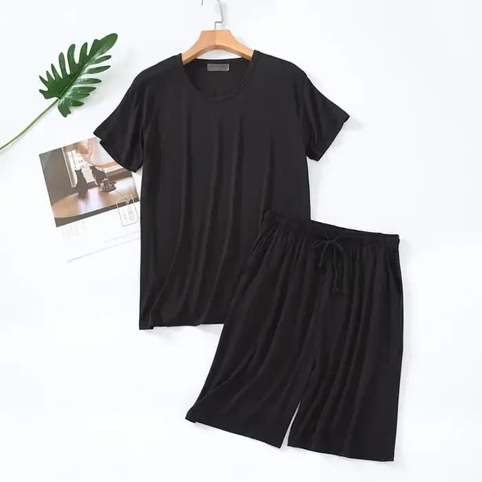 Pyjama d'Été à Manches Courtes pour Homme