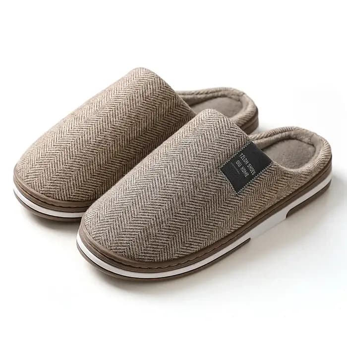 Pantoufles d'hiver chaudes en coton pour hommes et femmes