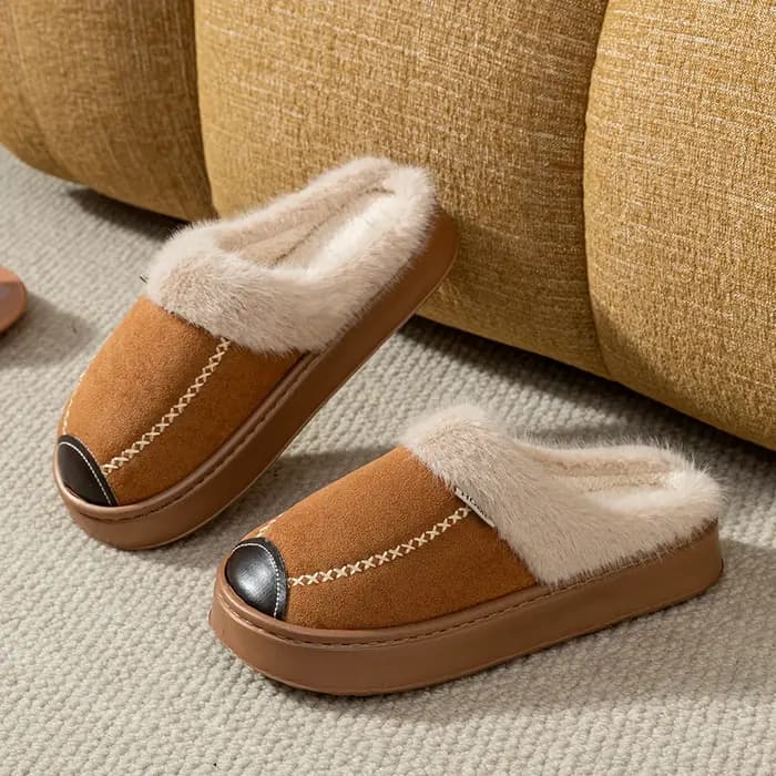 Mode femmes pantoufles hiver doux semelle épaisse intérieur et extérieur chaleur confort respirant antidérapant décontracté Couple maison chaussures