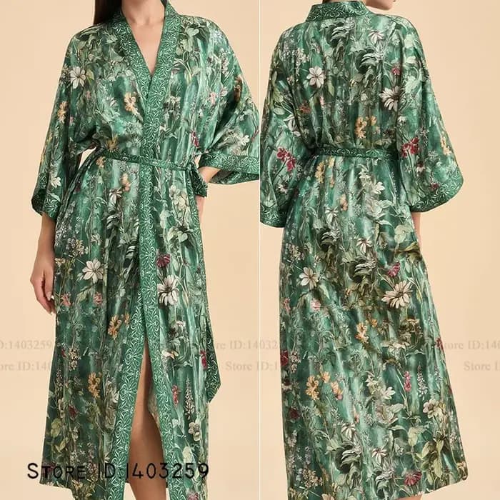 Imprimé fleur femme longue Robe chemise de nuit