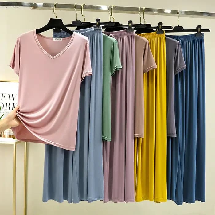 Ensemble pyjama à manches courtes pour la maison