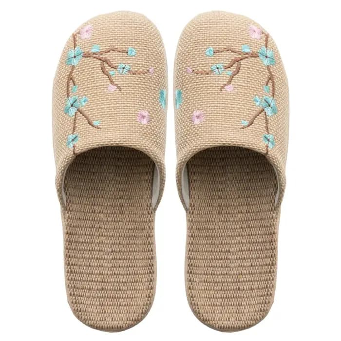 Chaussons d'intérieur en lin de style chinois pour femmes et hommes, collection Printemps-Été 2025,
