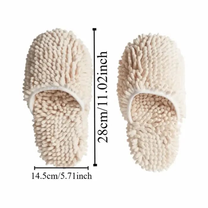 Pantoufles absorbantes en Chenille pour succion d'eau