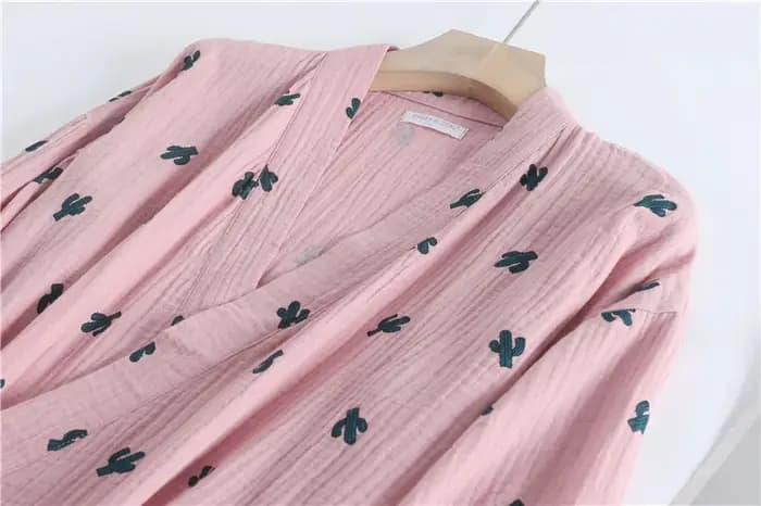 Kimono en coton à imprimé quantique pour femmes