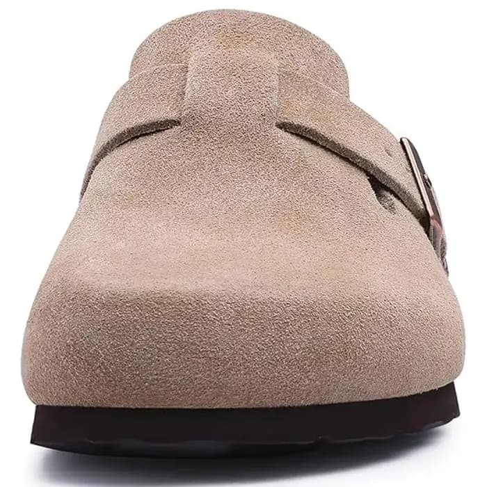 Crestar-Pantoufles sabots en daim classiques pour hommes et femmes