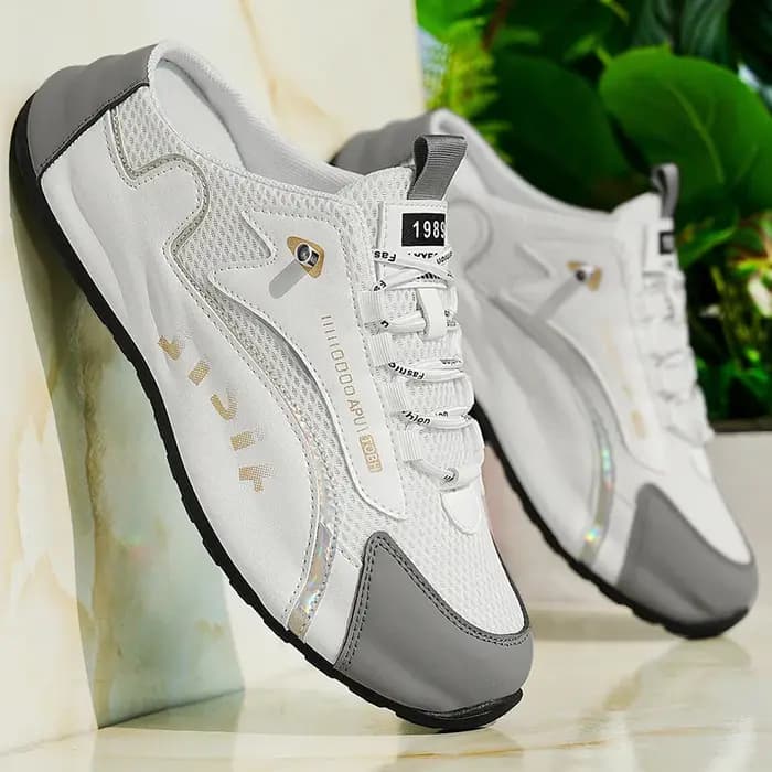 Grands chaussons pour hommes été respirant maille pantoufles mode chaussures décontractées à semelles souples