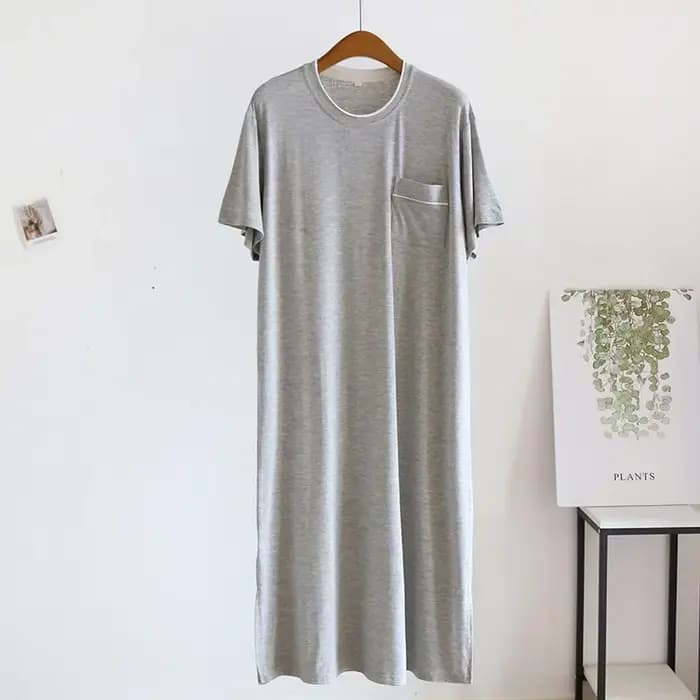 Chemise de nuit en modal avec poche pour homme