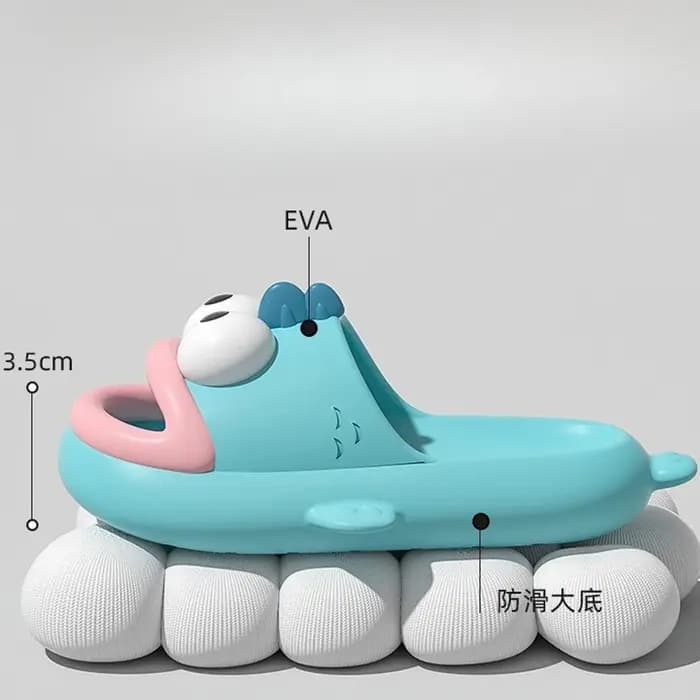 Nuage pantoufle femmes mignon poisson clown sandales été tongs plage diapositives hommes mâle décontracté maison