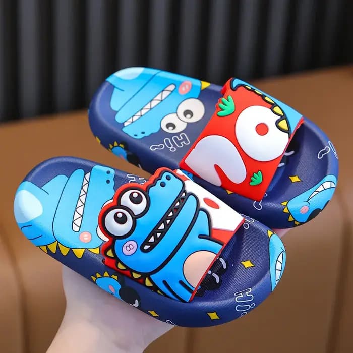 Dessin animé dinosaure enfants pantoufles garçon filles chaussures décontractées plat plage chaussur