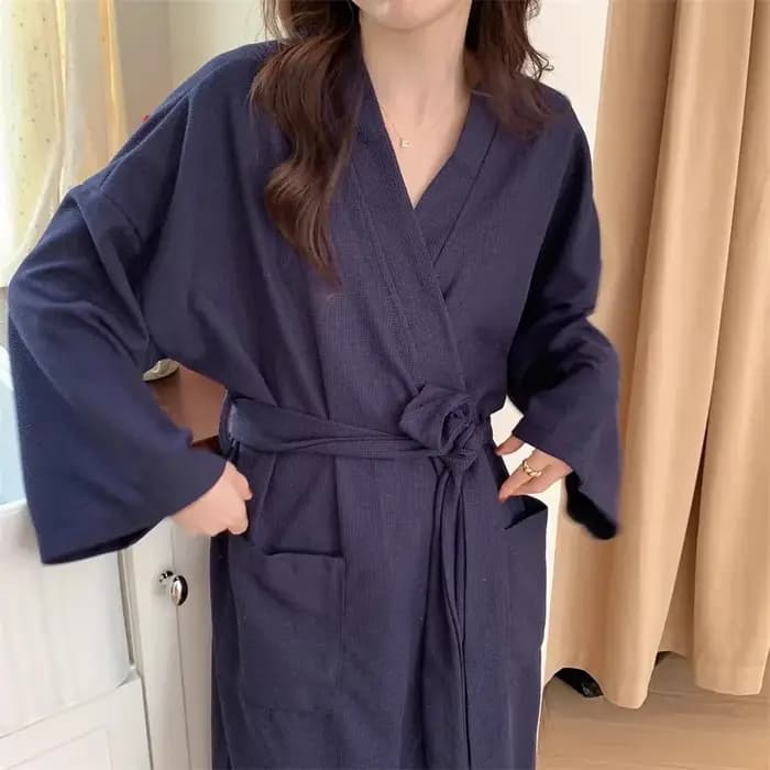 Robe de chambre luxueuse en tissu gaufré : Nouvelle