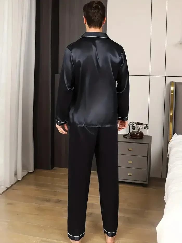 Ensemble de pyjama en satin pour homme