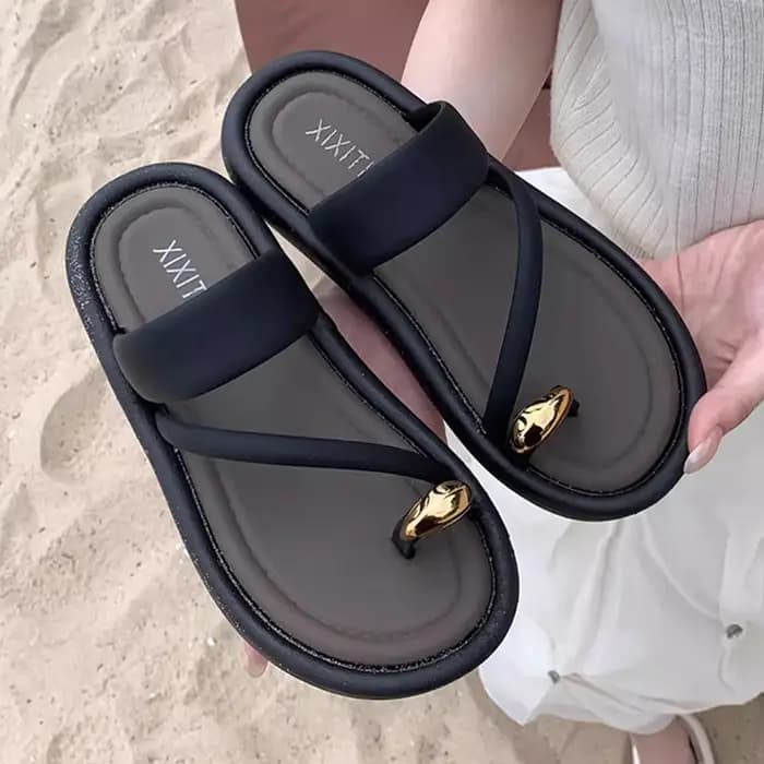 Mo Dou-Tongs d'Été Antidérapantes pour Femme