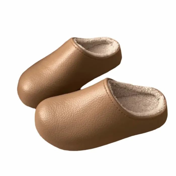 36-41 pantoufles en peluche pour femmes anti-dérapant garder au chaud chaussures de maison d'hiver couleur unie semelle