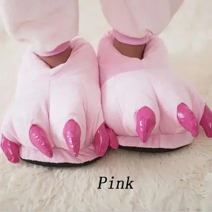 ! Pantoufles de dessin animé point griffe d'animal Kigurumi Onesies pyjamas chaussures enfants adultes Kawaii pattes drôles décontracté Cosplay accessoire tenue de fête
