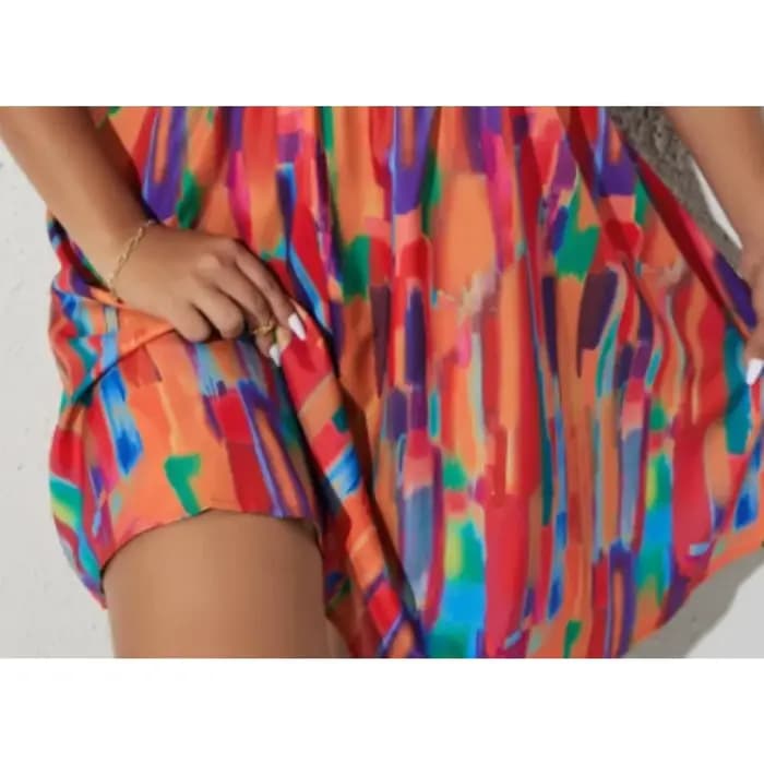 Robe trapèze décontractée sans manches pour femmes