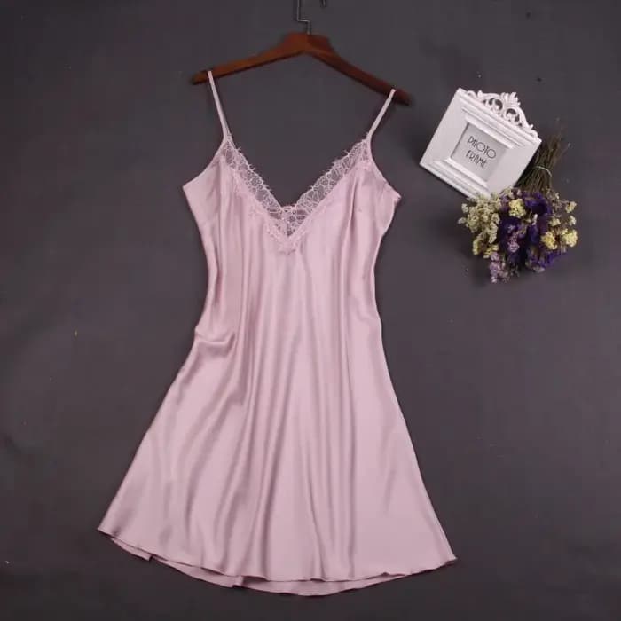 Robe de nuit blanche Sexy en dentelle pour femmes