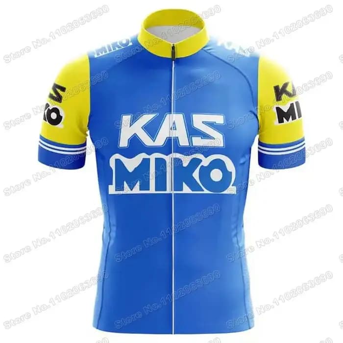 Maillot de cyclisme de l'équipe rétro KAS 2025
