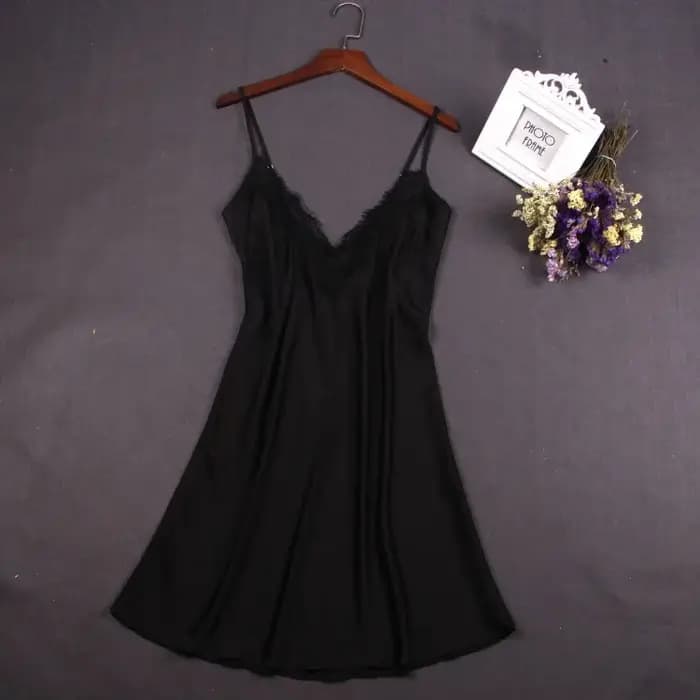 Robe de nuit blanche Sexy en dentelle pour femmes
