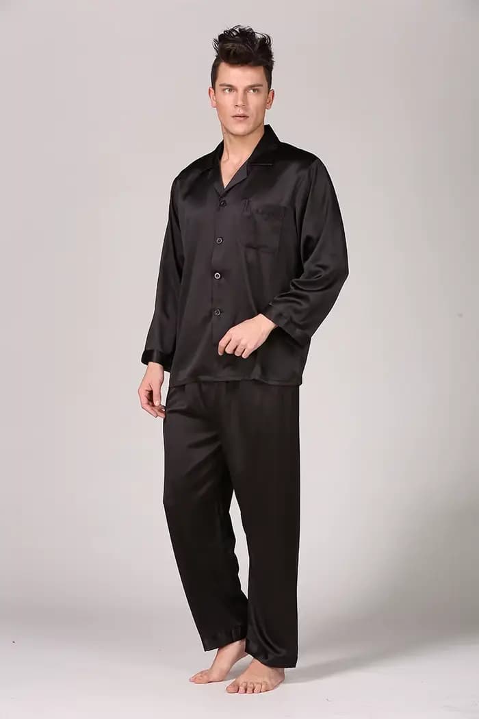 Ensemble pyjama en satin pour homme