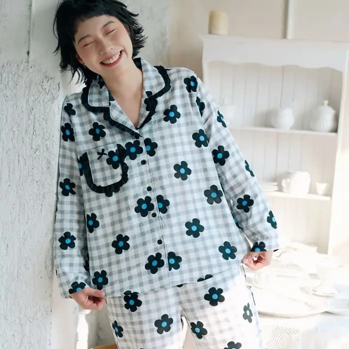 Pyjama Femme Printemps 2026 Nouvelle Collection Ample Grande Taille Décontracté Ensemble Deux Pièces