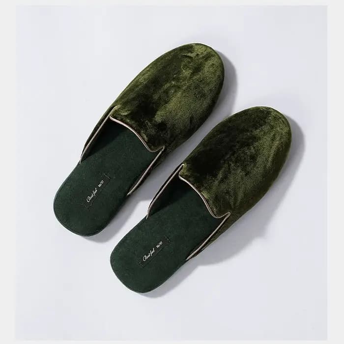Pantoufles d'intérieur de Style chinois pour femmes, pantoufles chaudes en fourrure avec tissu en so