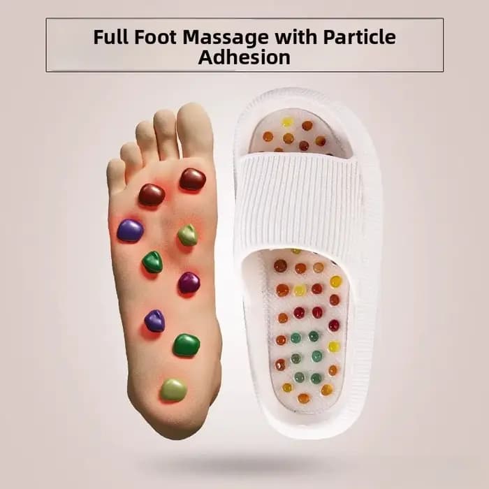 Chaussons de massage magnétiques en agate naturelle pour hommes