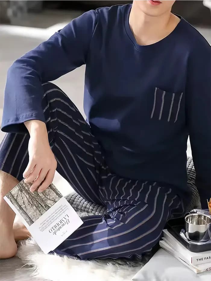 Pyjama à manches longues pour homme