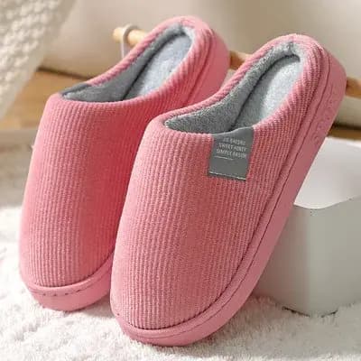 NOUVEAUX pantoufles de maison en peluche unisexe – Chaussures d'hiver d'intérieur thermiques antidérapantes avec