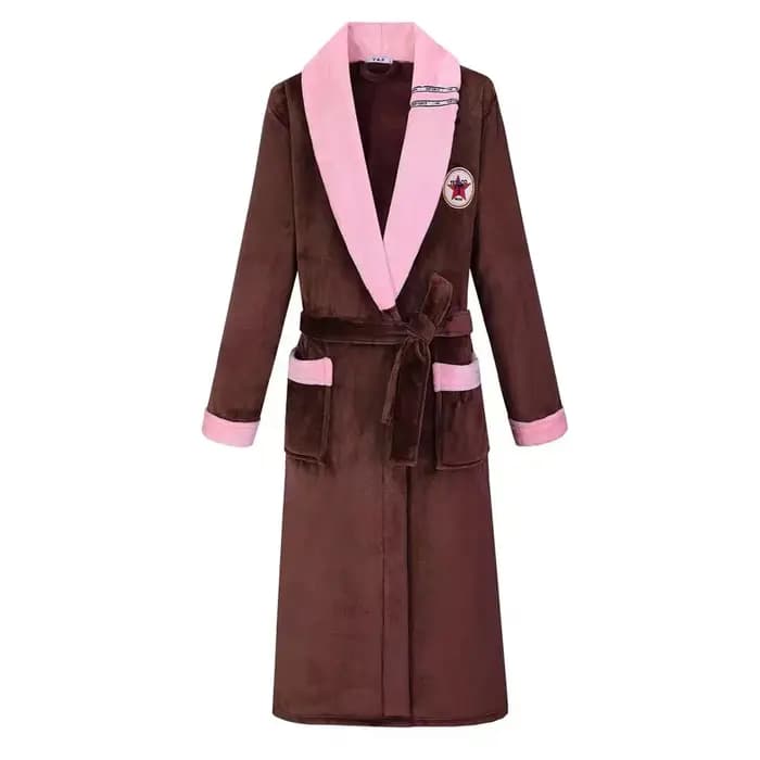 Peignoir en flanelle Extra Long et chaud pour hommes et femmes