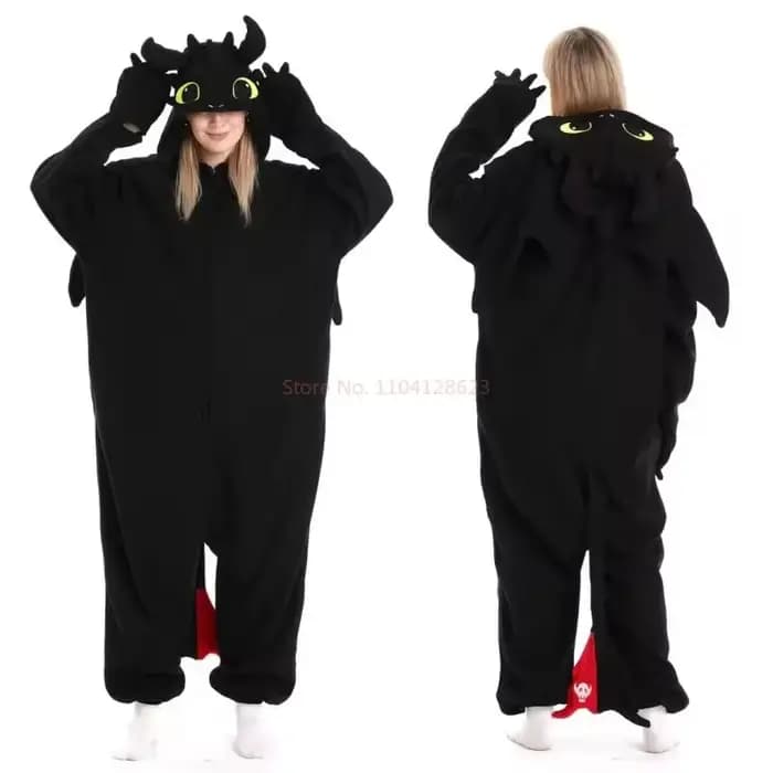 Nouveau pyjama Onesie Dragon sans dents pour adulte combinaison