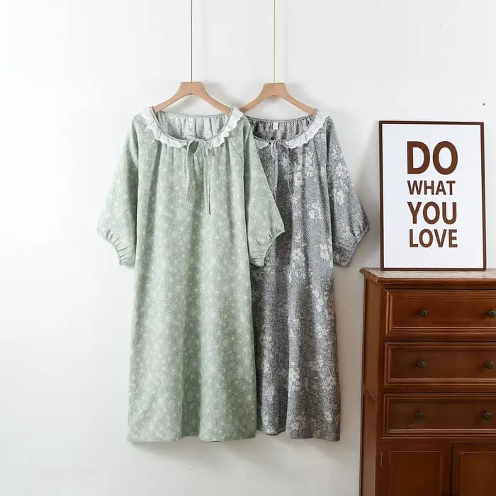Robes de nuit pour femmes printemps et été mignon doux Style frais fibre décontracté vêtements