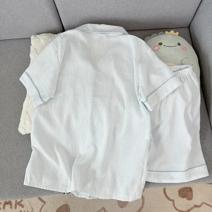 Pyjama d'été pour femme à manches courtes