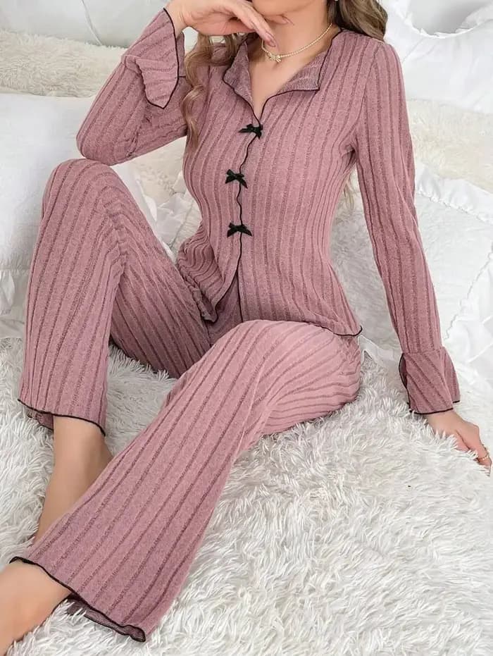 Vêtements de nuit femmes pyjama ensemble femme