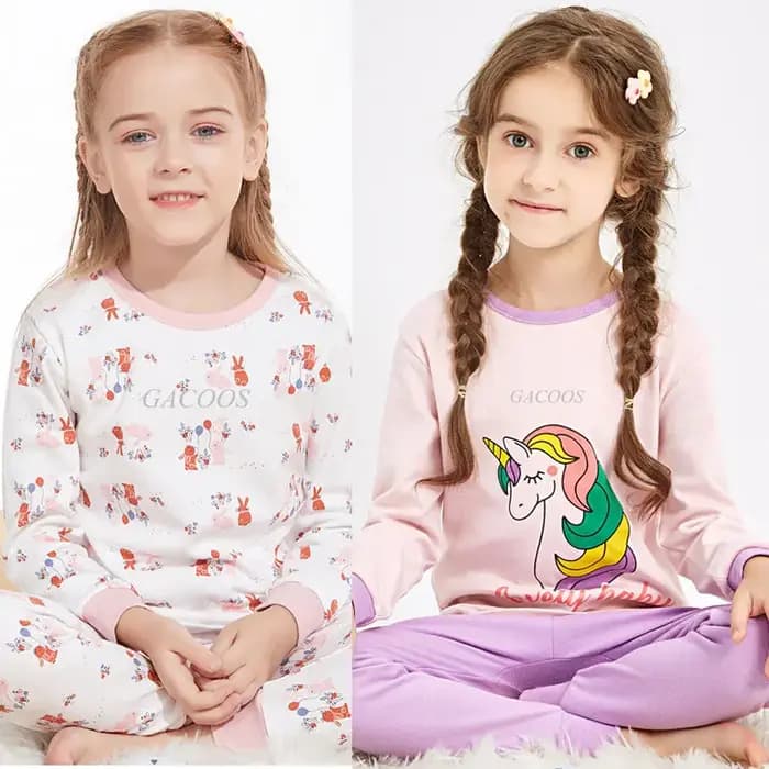Enfant garçon Pyjamas pour 3-14 ans hiver à manches longues