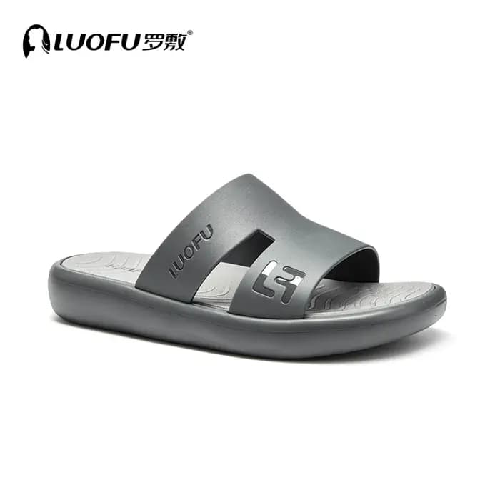 LUOFU Nouvelles pantoufles souples pour hommes, confortables, haut de gamme, antidérapantes, légères